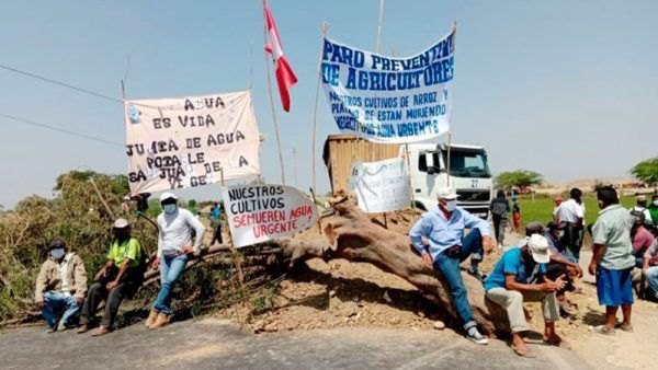 Agricultores de Piura acatan paro por falta de agua