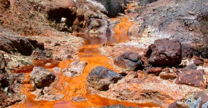 drenaje ácido de roca y cuáles son sus impactos ambientales