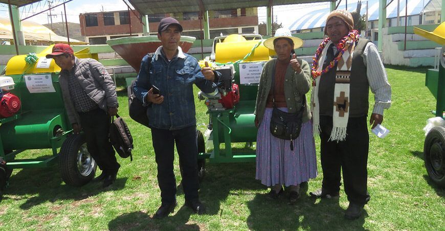 Entregan módulos de producción a 1350 productores de granos andinos en Puno