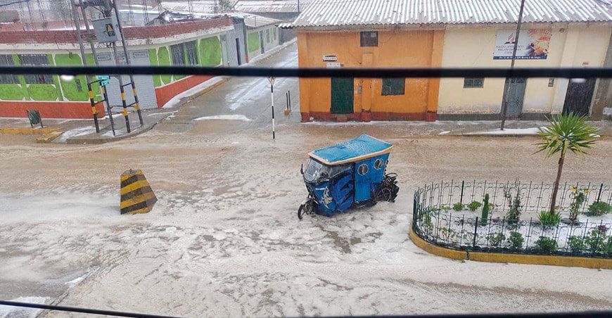 lluvia nieve granizo sierra Perú Senamhi