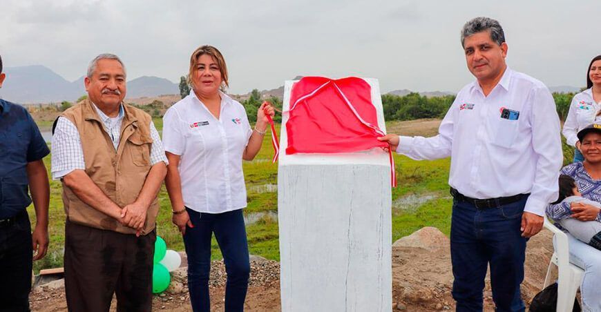 Ministra Contreras inauguró obra de servicios de protección del río Jequetepeque