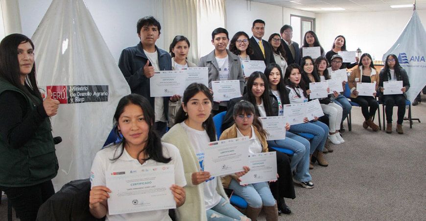 ANA certifica a voluntarios de la Red Agua Joven en la Cuenca Mantaro