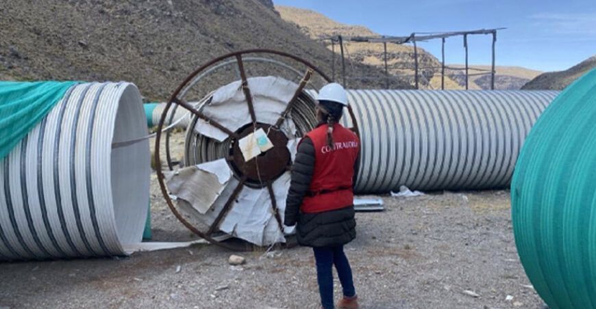 Problemas con tuberías en proyecto de irrigación del río Arma en Arequipa