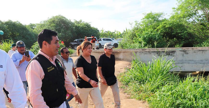 Midagri y autoridades locales afianzan acciones para atender nuevos puntos críticos en Tumbes Perú