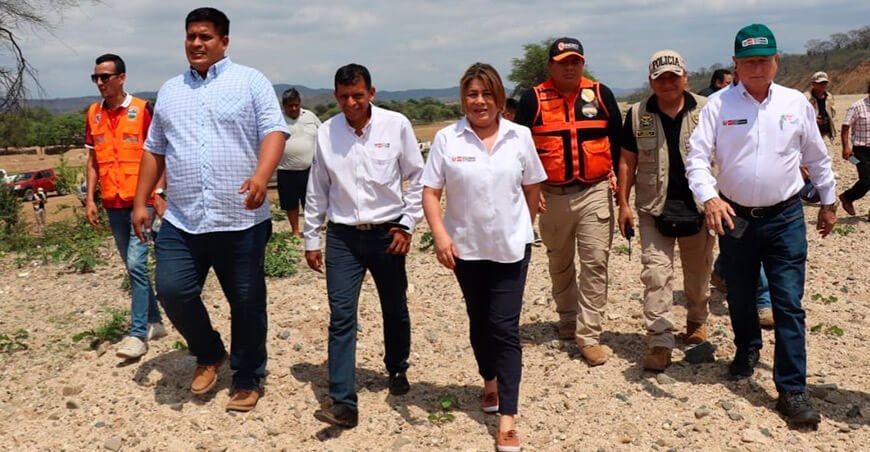 titular del Midagri articula acciones con autoridades de Tumbes y supervisa puntos críticos en la región