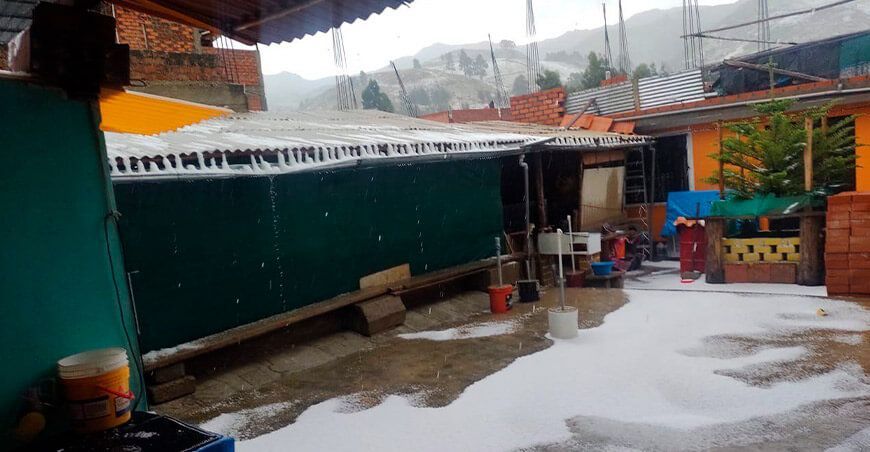 lluvia, nieve y granizo sierra Perú Senamhi
