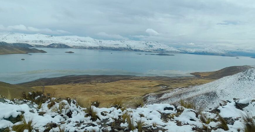 nieve y granizo en la sierra Perú
