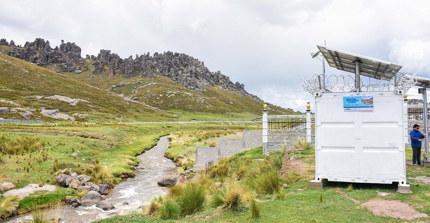 Instalan estación móvil de monitoreo y alerta de calidad del agua en Pasco Perú