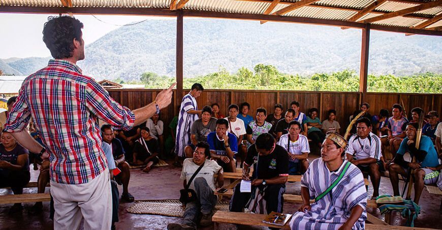 Comunidades asháninkas se preparan para incendios en la Amazonía peruana