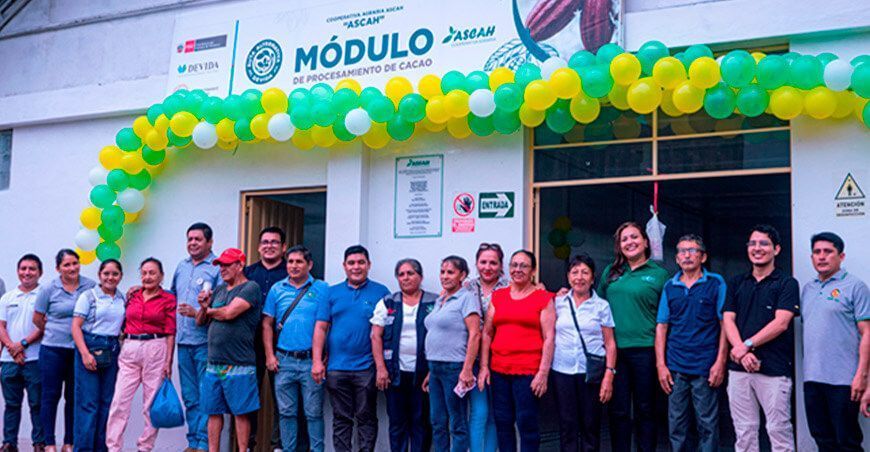 Cooperativa cacaotera inaugura moderna planta chocolatera en Ucayali Perú