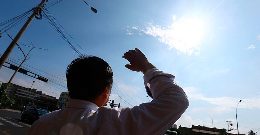 calor extremo Perú presenta niveles de radiación UV que oscilan entre “muy alta” y “extremadamente alta” Senamhi