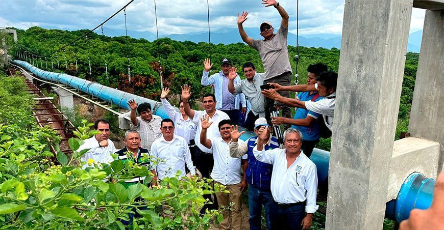 Inauguran canal de riego para el beneficio de 400 familias en San Lorenzo GORE Piura