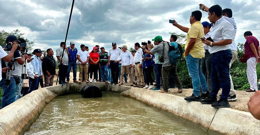 Inauguran canal de riego para el beneficio de 400 familias en San Lorenzo GORE Piura