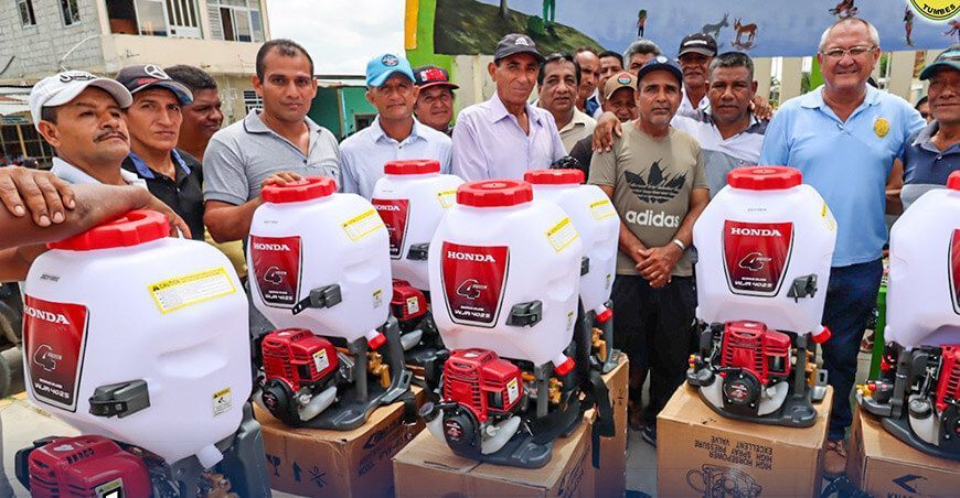 Entrega de motopulverizadoras beneficia a más de 5000 productores de Zarumilla en Tumbes