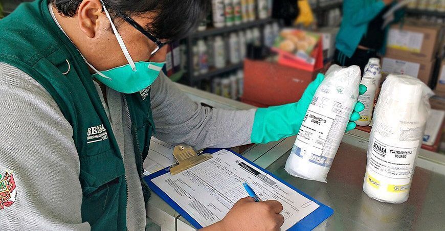 Senasa fiscaliza permanentemente la comercialización de plaguicidas agrícolas a nivel nacional