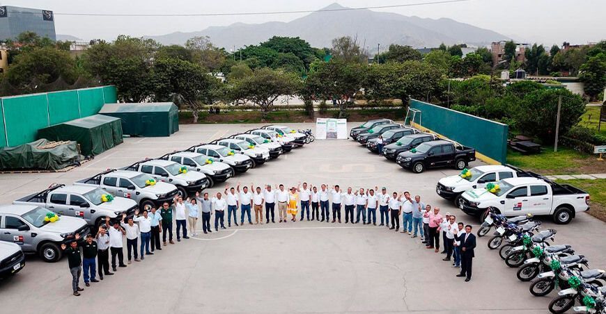 Agro Rural recibe una moderna flota vehicular para atender a más de 80 000 productores