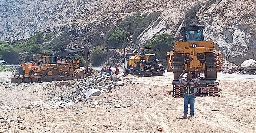 ANA realiza labores de limpieza y descolmatación en los ríos Fortaleza, Pativilca y Supe