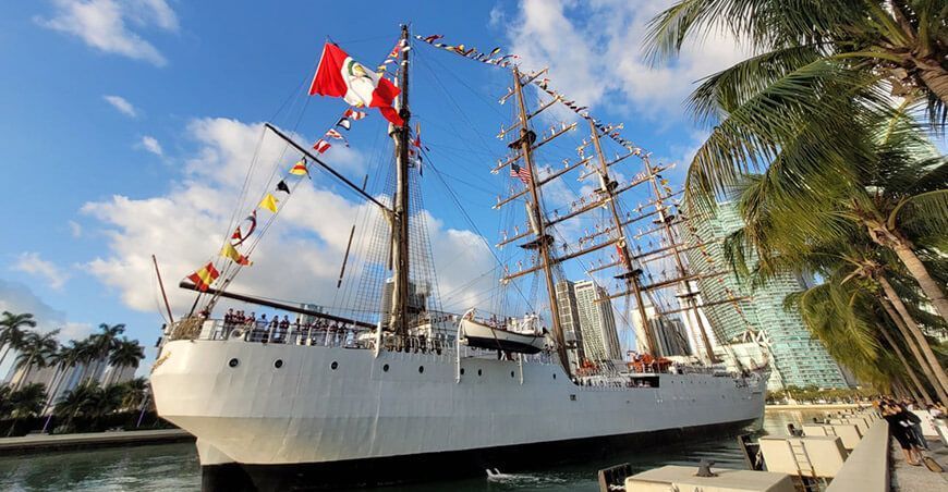 Promperú impulsa la promoción del país con la llegada del BAP Unión a Miami