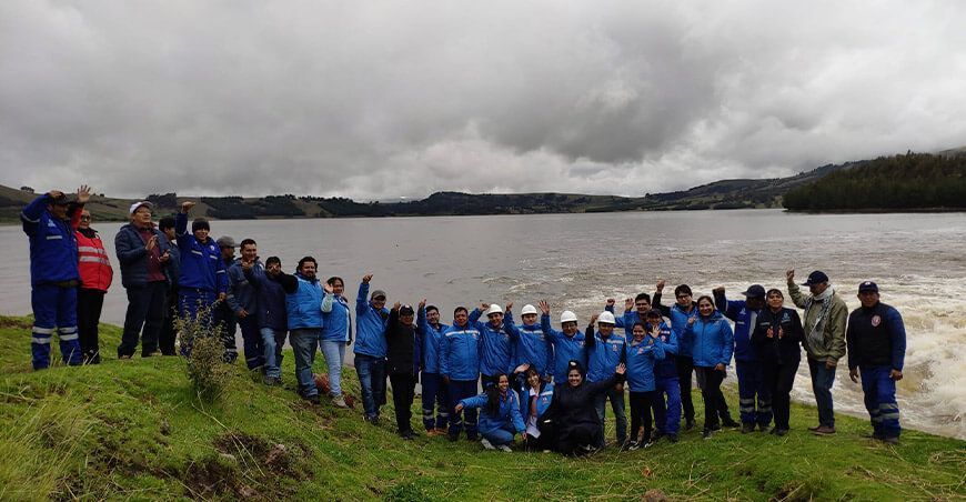 Presa Cuchoquesera almacena 80 millones de metros cúbicos de agua Opeman en Ayacucho Perú