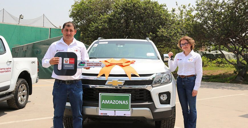 Sierra y Selva Exportadora presentó moderna flota vehicular para facilitar asistencia técnica y comercial a productores