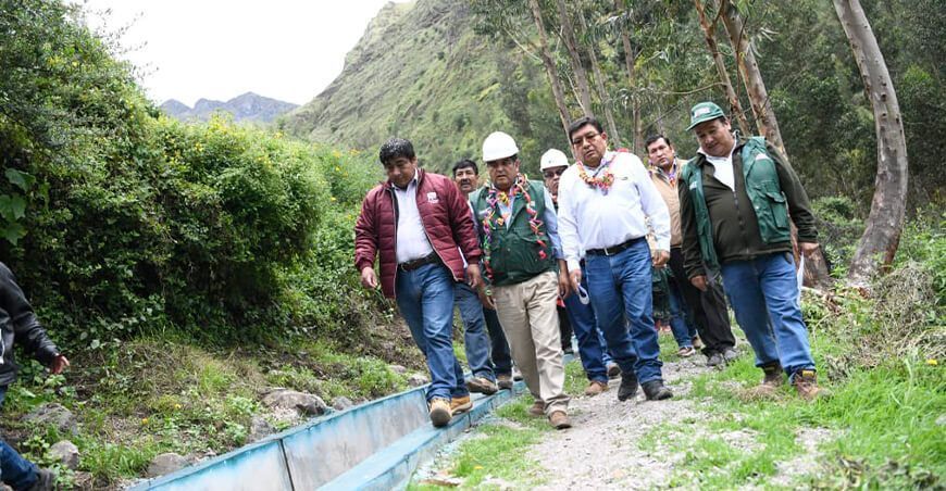 Agro Rural inaugura sistema de canal de riego para agricultores en el distrito de Calca Perú