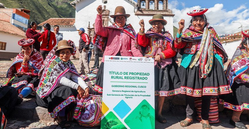 títulos de propiedad rural a pobladores de Quispicanchi en Cusco Perú