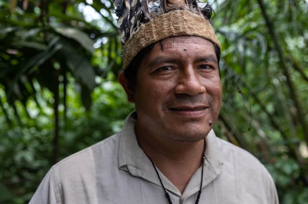 presidente de ECA Amarakaeri, Walter Quertehuari de Madre de Dios Perú