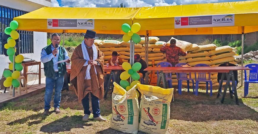 Agro Rural guano de islas Ayacucho Perú