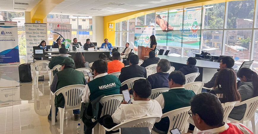 ANA aborda emergencias ante lluvias intensas y déficit hídrico en Huancavelica Perú