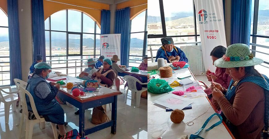 artesanos textiles de Lampa recibirán Certificados de Competencias Laborales ITP Puno Perú