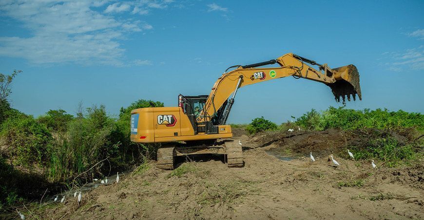 Descolmatación de dren y quebrada en Malingas Tambogrande Piura Perú