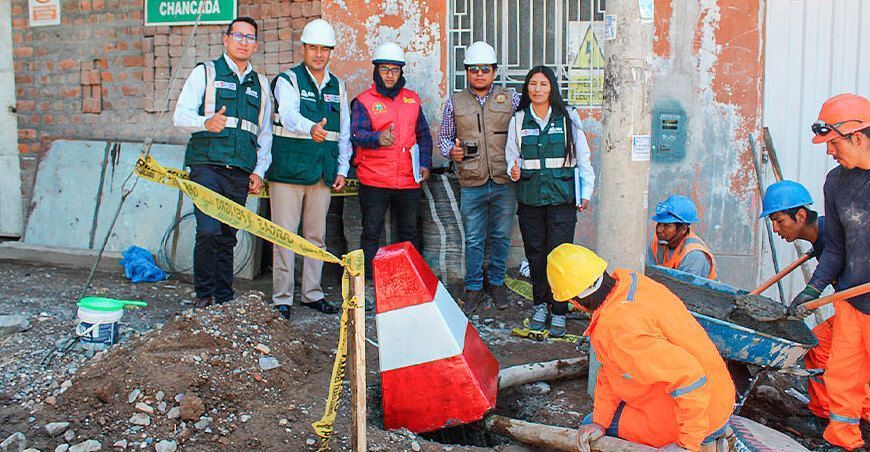 Inician la instalación de hitos en la faja marginal de la quebrada Yanaccacca en Huamanga Ayacucho ANA Perú
