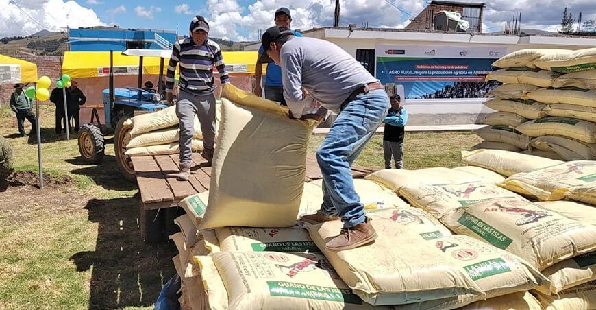 Agro Rural guano de islas Ayacucho Perú