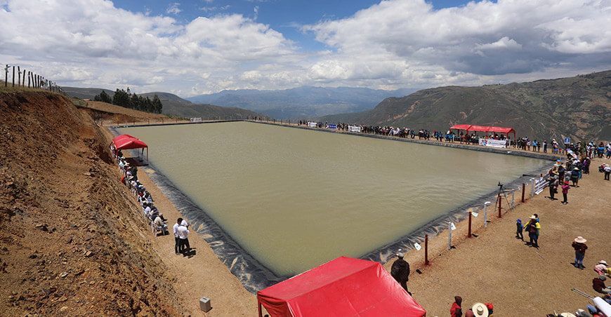Inauguran 300 reservorios en Cajabamba para fortalecer la seguridad hídrica Cajamarca Perú