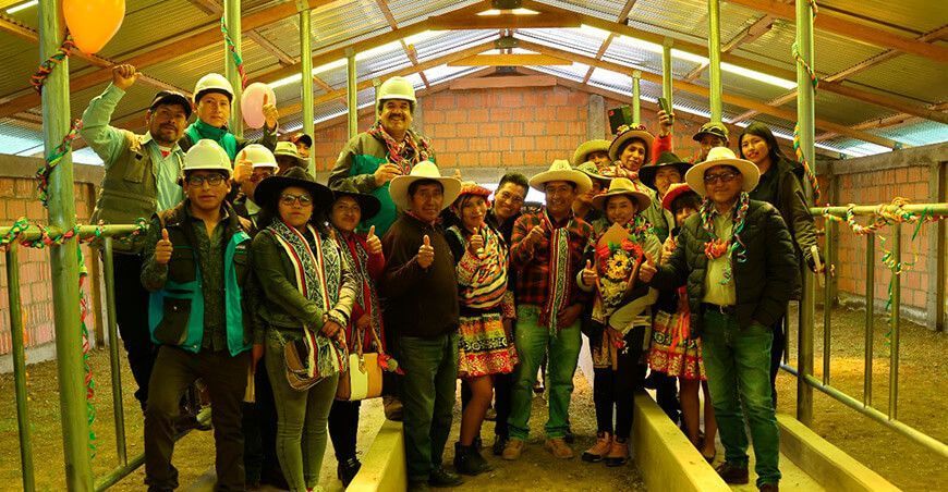 Municipalidad de Espinar inaugura 103 miniestablos en Achahui, Coporaque en Cusco Perú