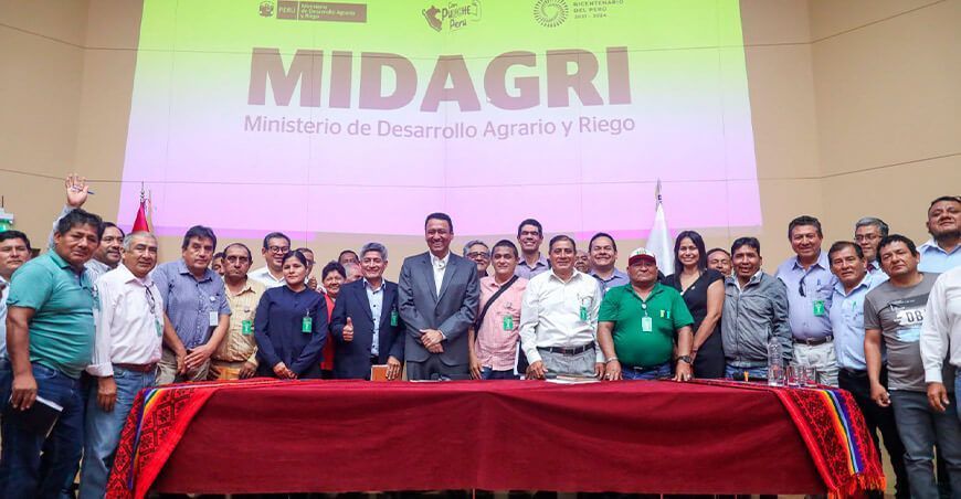 Midagri publicará el reglamento de la Ley 31801, que regula las organizaciones de usuarios de agua