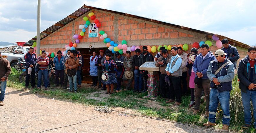 Municipalidad de Espinar inaugura 103 miniestablos en Achahui, Coporaque en Cusco Perú
