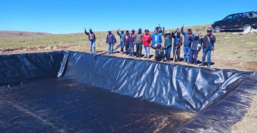 El Proyecto Vicuñas comienza con la instalación de microrreservorios en Puno Perú