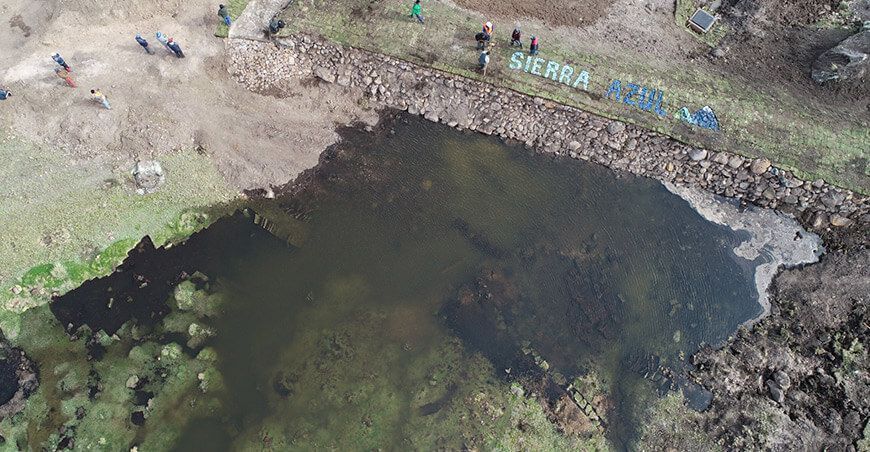 qochas siembra y cosecha de agua Perú Sierra Azul