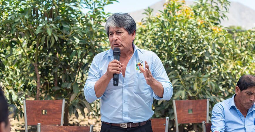 vicepresidente de la Junta de Usuarios del Sector Hidráulico Nepeña, Mauricio Flores Cruz