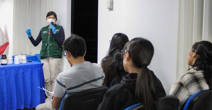 Voluntarios de la Red Agua Joven de la Cuenca Mantaro se capacitan en gestión de la calidad del agua