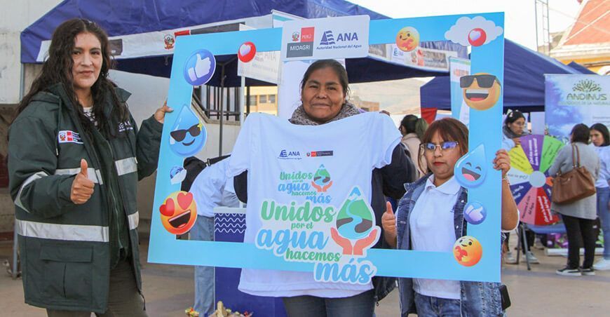 ANA promueve la cultura del agua en feria informativa realizada en Huancayo