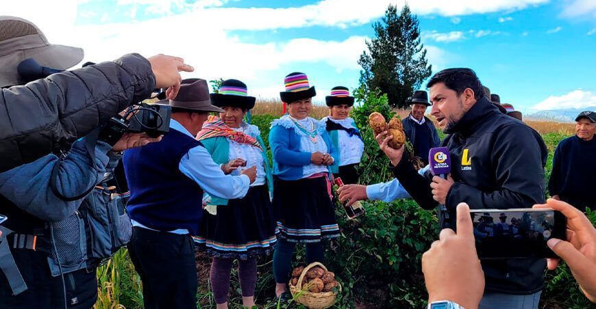 CITE Papa colabora en la producción del documental “Nuestra papa” de Latina TV