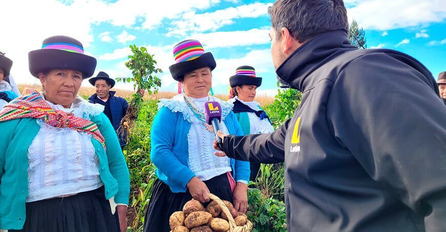 CITE Papa colabora en la producción del documental “Nuestra papa” de Latina TV