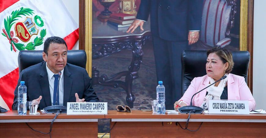 el ministro de Desarrollo Agrario y Riego, Ángel Manero Comisión Agraria del Congreso Perú