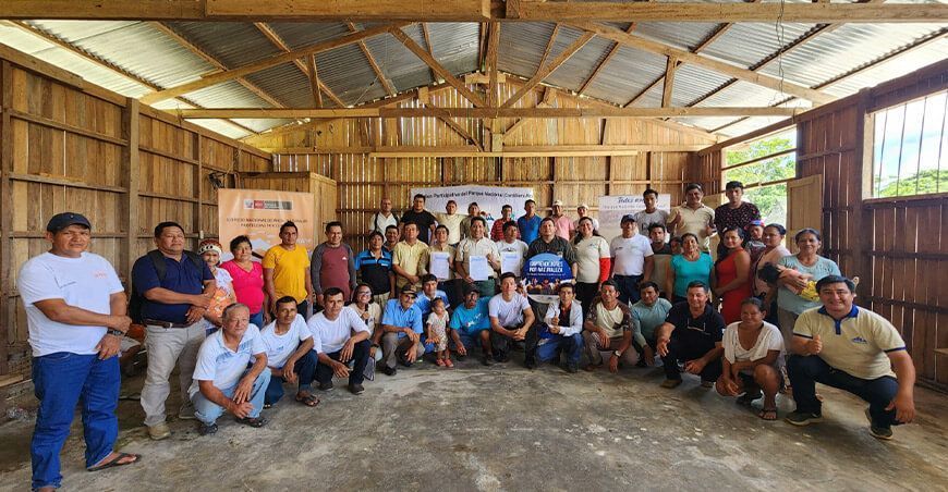 Sernanp y CIMA sellan alianza con la comunidad shipibo-konibo y centros poblados con acuerdos de conservación