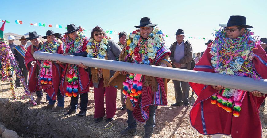 Con casi S/20.2 millones inician obra de riego en Yunguyo