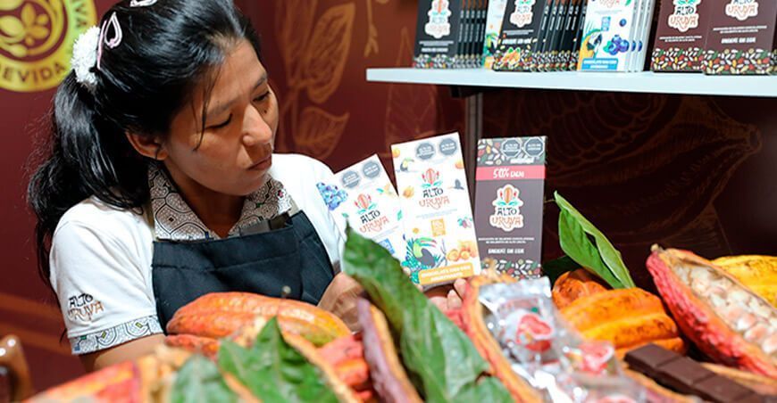 Productoras del desarrollo alternativo destacarán en “Cacao con Corazón” del Salón del Cacao y Chocolate 2024