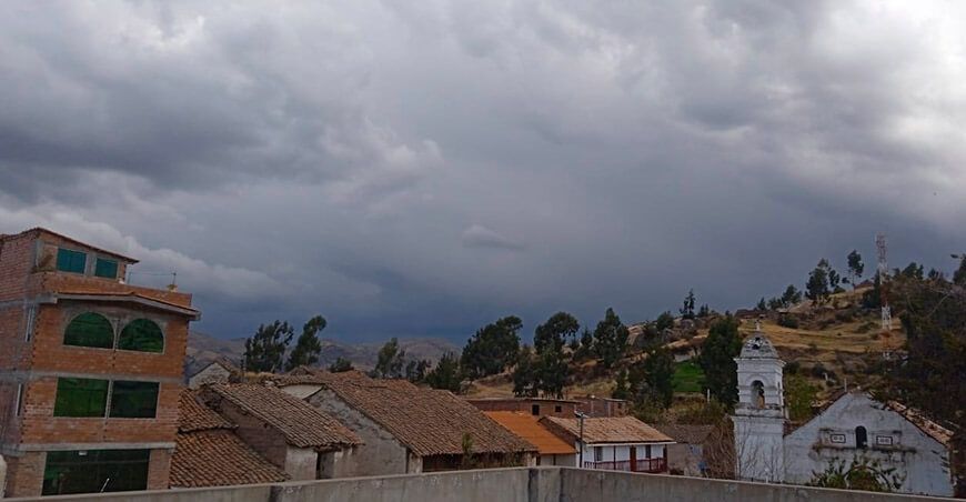 Frio y vientos en la sierra Perú