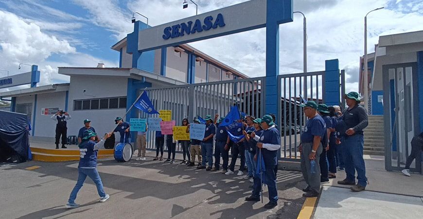 levantamiento de la huelga de trabajadores del sindicato de trabajadores del Senasa